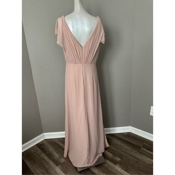 MONIQUE LHUILLIER BRIDESMAIDS Gwen A Line Gown - Picture 8 of 12
